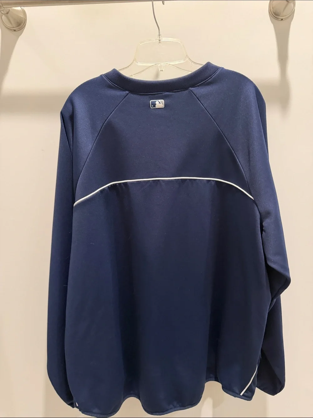 2XXl Majestic Navy Yankees Crewneck Pullover